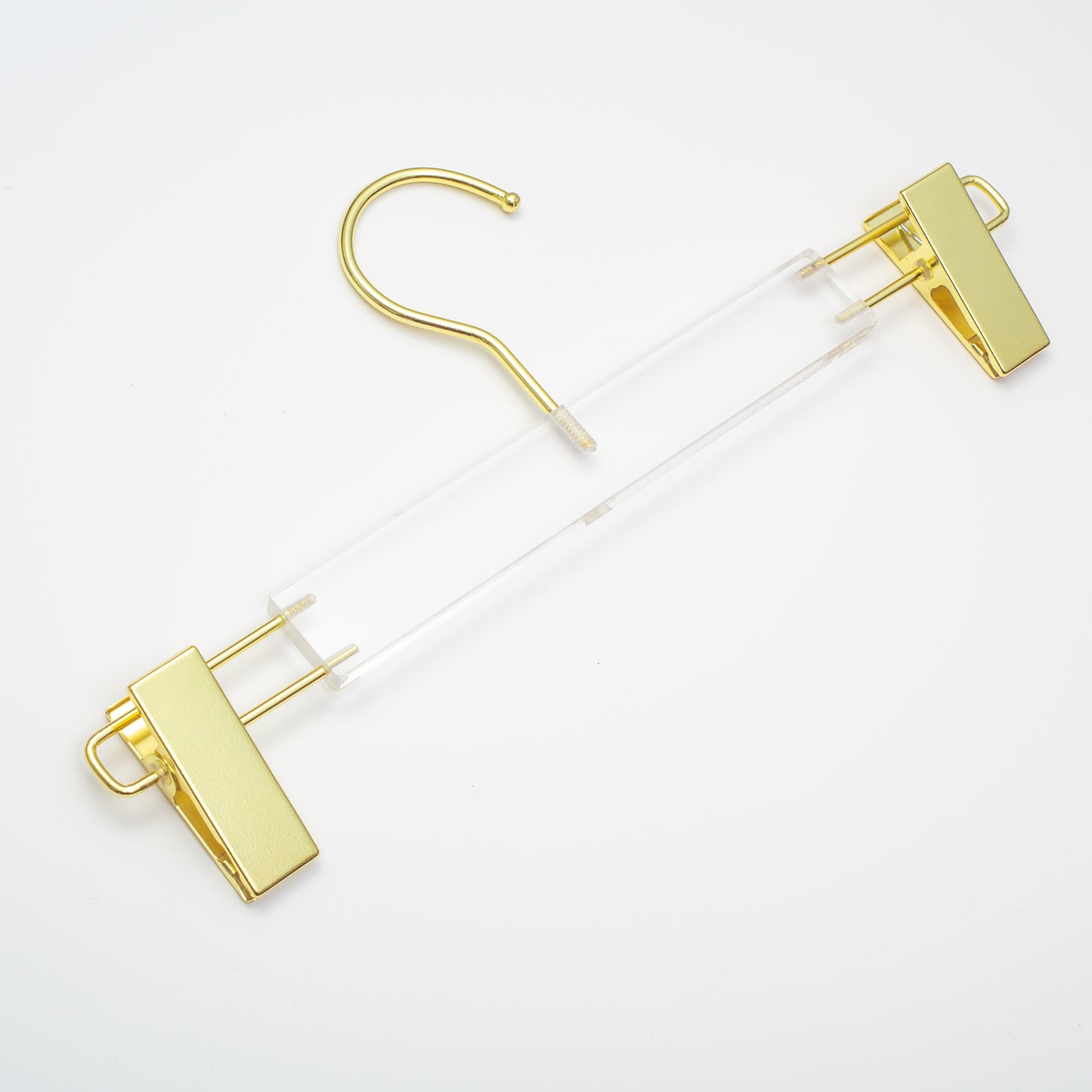 Acrylic Skirt Hanger with Gold Clips