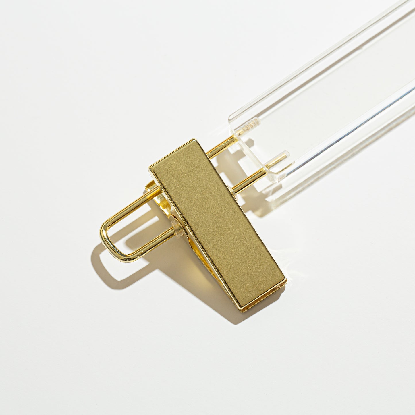Acrylic Skirt Hanger with Gold Clips