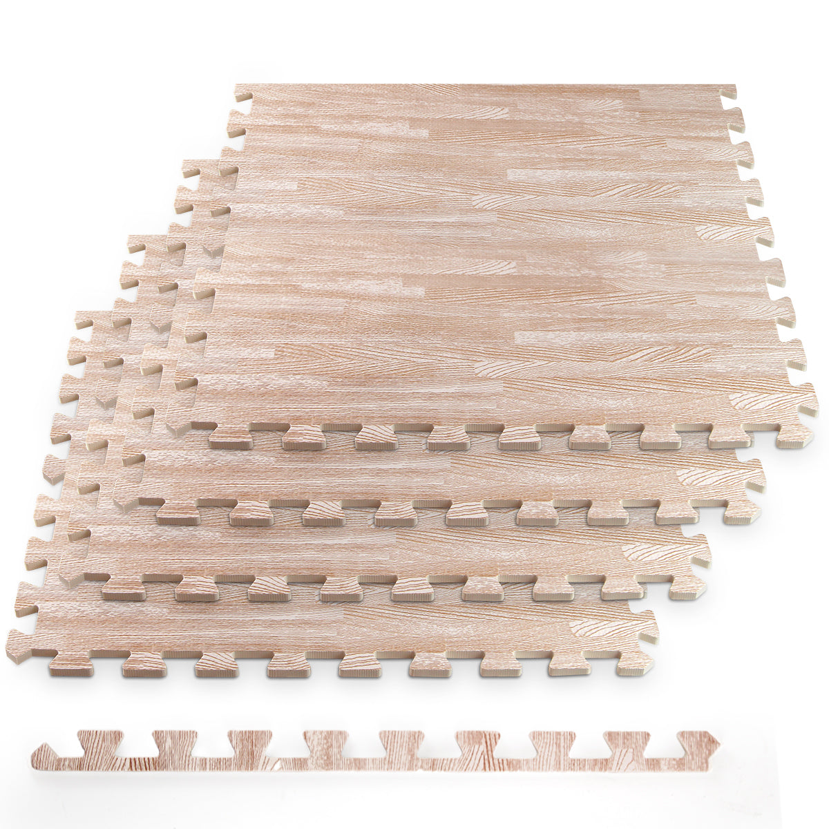 HomeCube USA 38 inch Thick Interlocking Wood 