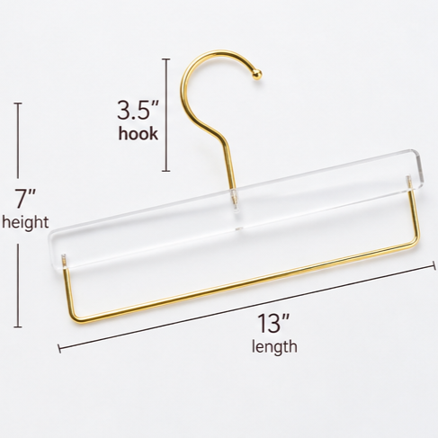 Acrylic Pant Hanger with Bar