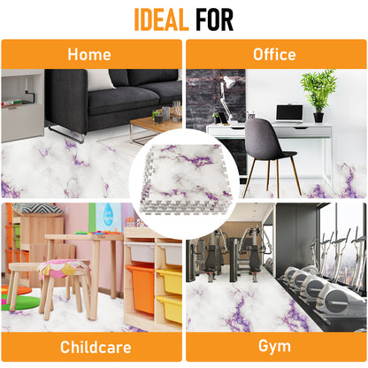 Purple Marble / 16 Sq Ft (4 Tiles)