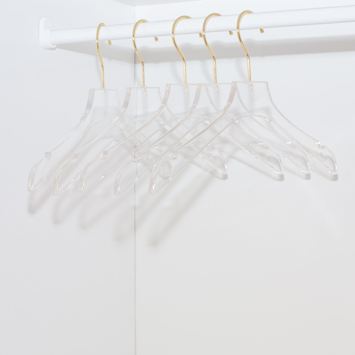Acrylic Shirt Hanger with Gold Hook